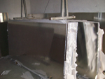 Stretching aluminium plate