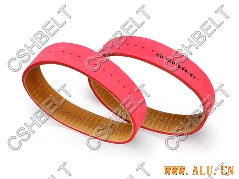 T10-630 timing belt with rubber coating and holeT10 630)