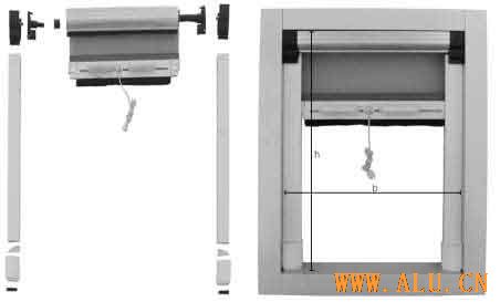inside retractable screen window