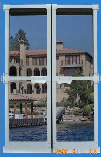 fixed or hinged screen door