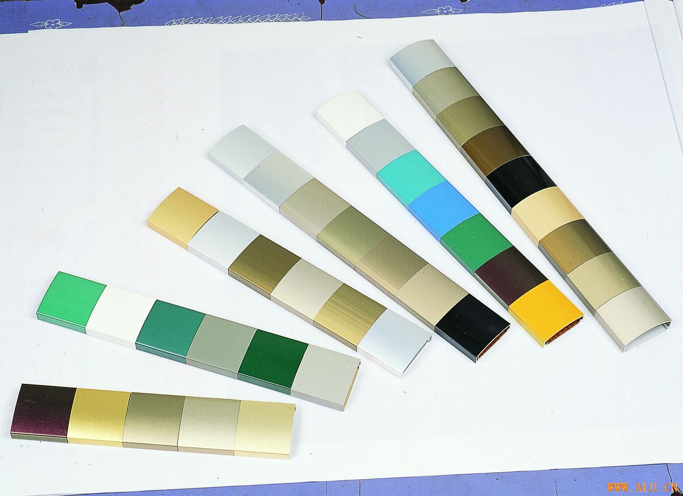aluminum  profile color sample
