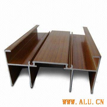 wood-grained aluminium profiles