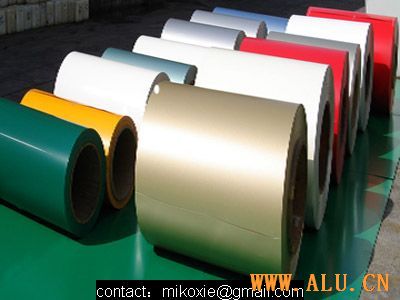 aluminium PE /PVDF color coating coil