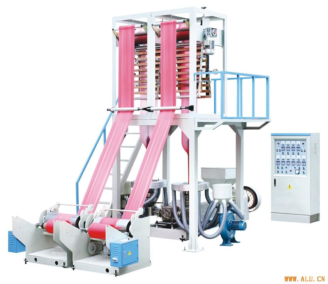 single screw double-head film blowing machine
