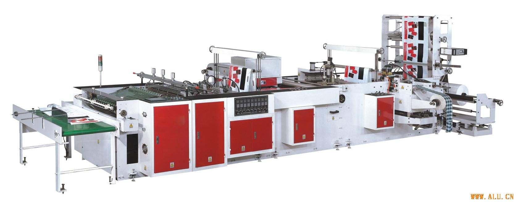 fully automatic plastic handle bag making machine(four functions)