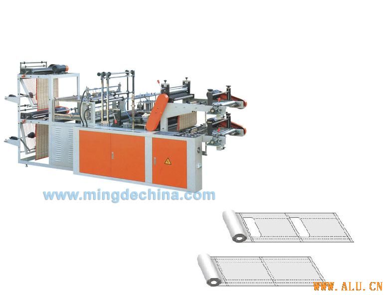 computer control high-speed vest and flat rolling bag-making machine