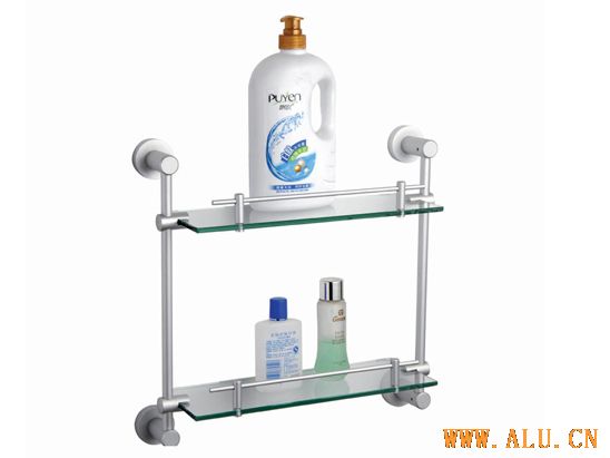 Bathroom accessories-Aluminum and glass shelf 