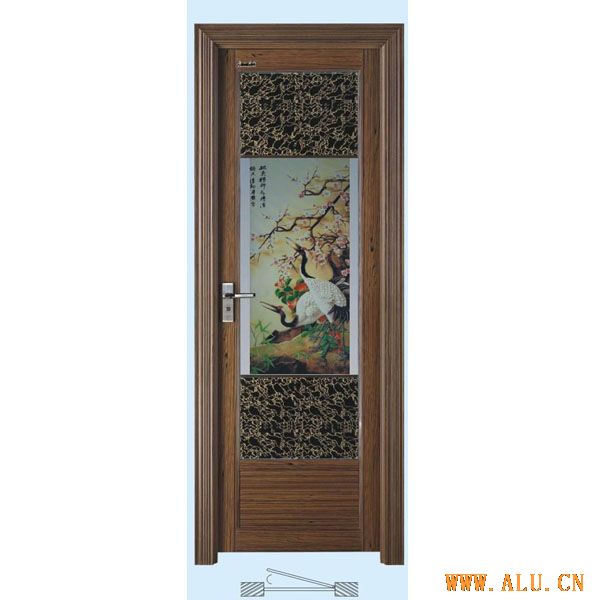 Swing door with Double glasses-06