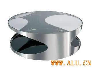 Stainless circular coffee table