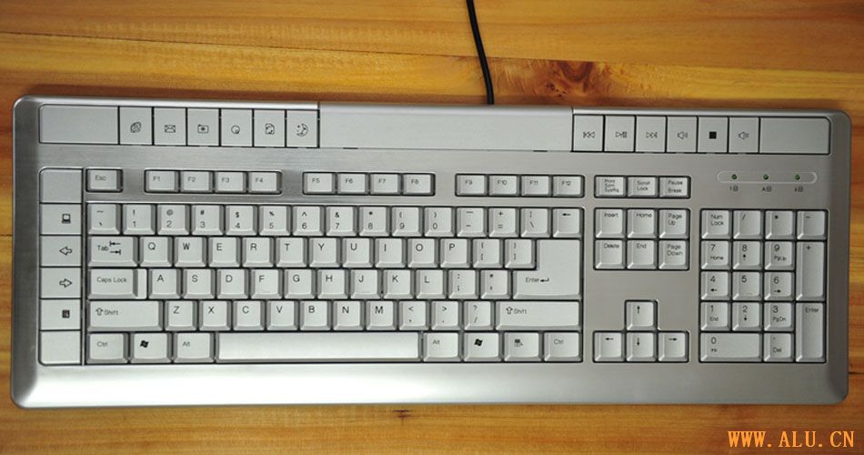 aluminum computer keyboard