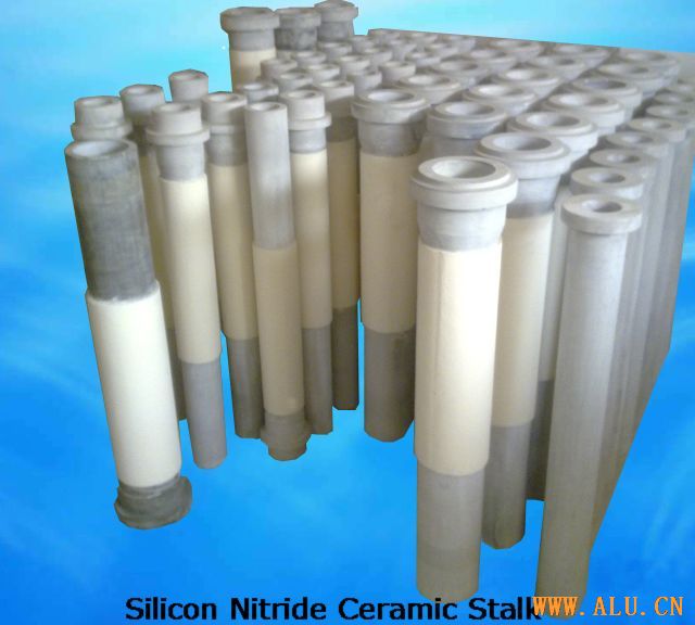 Thermal Shock Resistance Silicon Nitride Riser Tubes For Aluminum Low Pressure Casting 