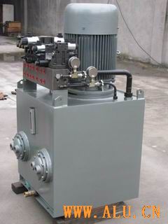 hydraulic power unit for mobile lath machine