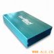Fully Machined Blue Anodized Aluminum Enclosure with Silkscreen Printing, Suitable for Electronics