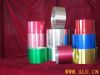 Colored aluminum strip for medicine bottle caps