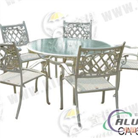 供应花园铸铝桌椅、庭院户外桌椅