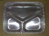 Three grid Aluminum Foil Container