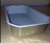 Coating airline meal container