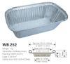 Disposable aluminum foil food container  WB 252 