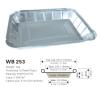 Disposable aluminum foil food container WB 253