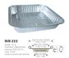 Disposable aluminum foil food container  WB 222