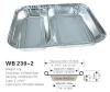Disposable aluminum foil food container WB 230-2