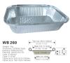 Disposable aluminum foil food container WB 260