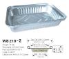 Disposable aluminum foil food container  WB 218-2