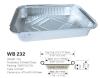 Disposable aluminum foil food container WB 232