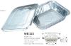 Disposable aluminum foil food container WB 323
