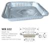 Disposable aluminum foil food container WB 322