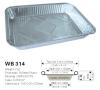 Disposable aluminum foil food container WB 314