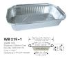 Disposable aluminum foil food container  WB 218-1