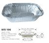 Disposable aluminum foil food container  WB 196
