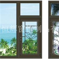 简易防护窗、广铝合金防护窗