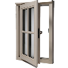 Aluminium Alloy Opening Window with Grill