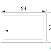 6063t524x20x2mm˿