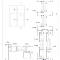 推拉窗截面