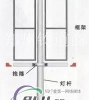 灯杆上的道旗架路灯杆道旗横梁