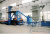 Shot blasting machine for aluminum profile