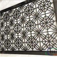 黑金铝板镂空屏风花格金属隔断